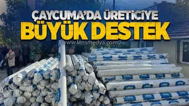 Çaycuma’da üreticiye büyük destek
