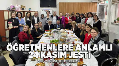 Öğretmenlere anlamlı 24 Kasım jesti!