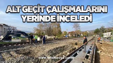 Başkan Öztürk, Alt Geçit Çalışmalarını Yerinde İnceledi