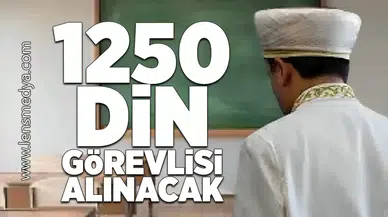 1250 Din görevlisi alınacak!