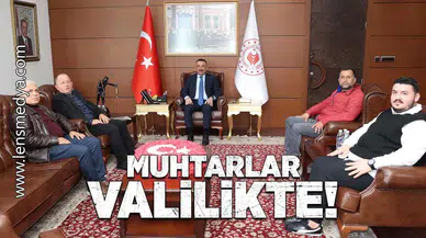 Vali Hacıbektaşoğlu Muhtarları kabul etti!