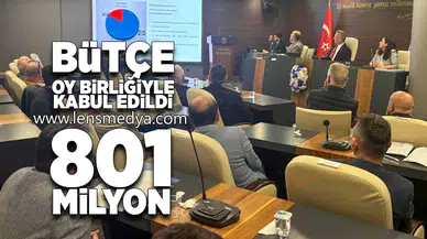 Bütçe oy birliği ile kabul edildi