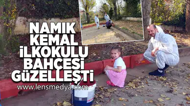 Namık Kemal İlkokulu bahçesi güzelleşti!