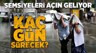Sağanak yağmur geliyor... Kaç gün sürecek?