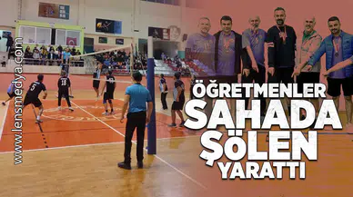 Öğretmenler Sahada Şölen Yarattı... 24 Kasım Voleybol Turnuvası Büyük İlgi Gördü