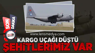 Kargo uçağı düştü... Şehitlerimiz var!