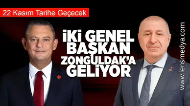 İki Genel Başkan aynı gün Zonguldak'a geliyor!