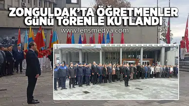 Zonguldak'ta 24 Kasım Öğretmenler günü törenle kutlandı!