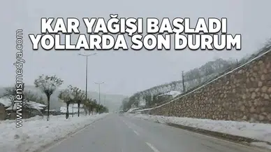 Kar yağışı başladı... Yollarda son durum!