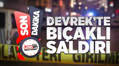 Devrek'te bıçaklı saldırı!