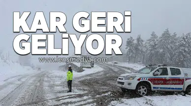 Kar geri geliyor!