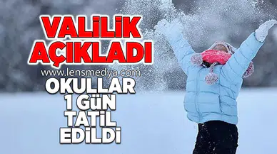 Eğitime 1 gün ara verildi!