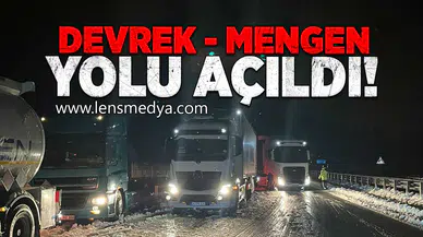 Devrek - Mengen yolu ulaşıma açıldı!