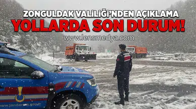 Valilik açıkladı... Yollarda son durum!