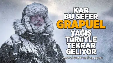 Kar bu sefer grapuel yağış türüyle tekrar geliyor!