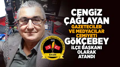 Çağlayan, Gazeteciler ve Medyacılar Cemiyeti Gökçebey İlçe Başkanı olarak atandı!