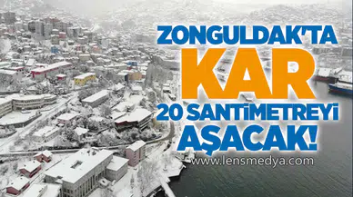 Zonguldak'ta Kar 20 Santimetreyi Aşacak!