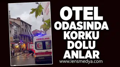 Otel odasında panik!