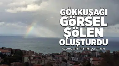 Gökkuşağı görsel şölen oluşturdu!