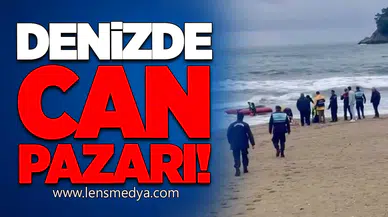 Ters dönen botun üzerinde iki kişi mahsur kaldı