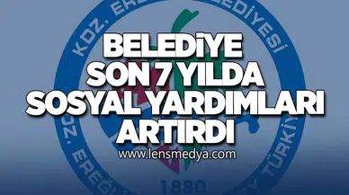 BELEDİYE SON 7 YILDA SOSYAL YARDIMLARI ARTIRDI