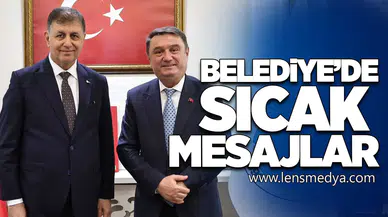 Belediyeyi ziyaret etti, iş birliği mesajı verdi