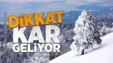 Dikkat... Kar geliyor!