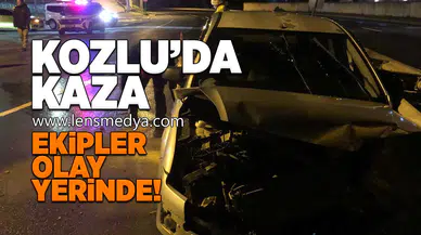 Kozlu'da kaza... Ekipler olay yerinde!