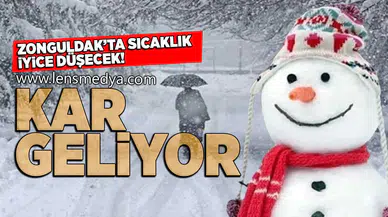 Zonguldak'ta hava sıcaklığı iyice düşecek... Kar geliyor!