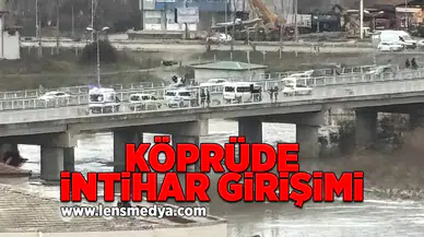 Köprüde intihar girişimi!