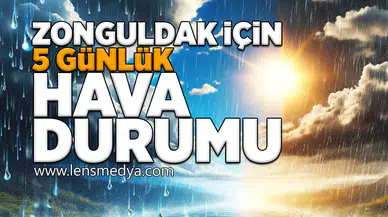 Zonguldak için 5 Günlük hava durumu!