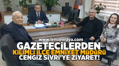 Gazeteciler Kilimli İlçe Emniyet Müdürü Sivri'yi makamında ziyaret etti!