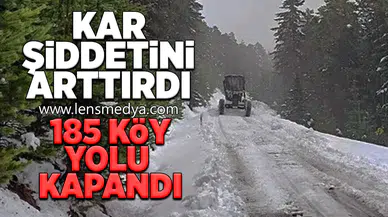 185 Köy yolu kapandı!