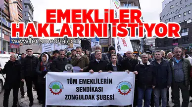 Emekliler haklarını istiyor!
