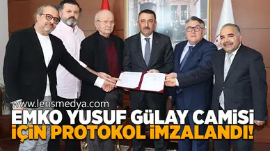 EMKO Yusuf Gülay Camisi için protokol imzalandı!