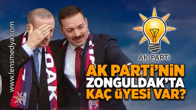 Ak Parti'nin Zonguldak'ta kaç üyesi var?