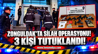 Zonguldak'ta silah operasyonu!