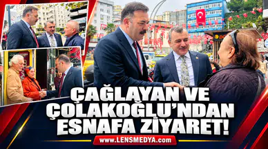 Çağlayan ve Çolakoğlu'ndan esnafa ziyaret!