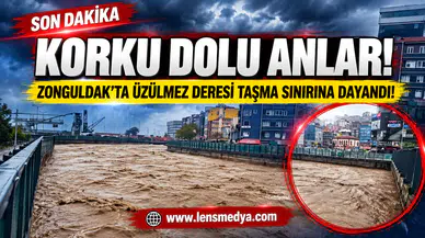 Korku dolu anlar... Su seviyesi taşma noktasına yükseldi!