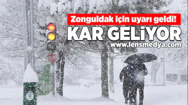 Zonguldak için uyarı: Kar geliyor!