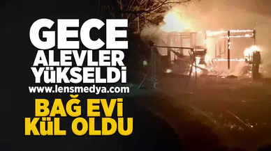 Bağ evi kül oldu!