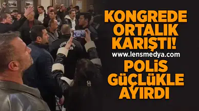 Kongre bir anda karıştı... Ortalık savaş alanına döndü!