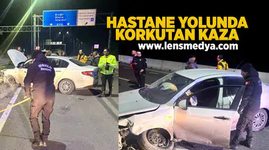 Kozlu'da hastane yolunda korkutan kaza!