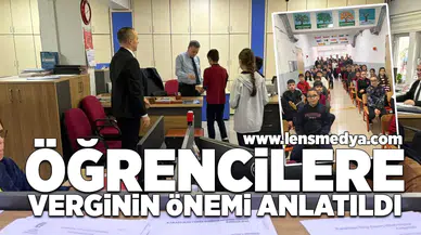 Öğrencilere verginin önemi anlatıldı