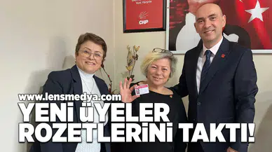 Yeni üyeler rozetlerini taktı!