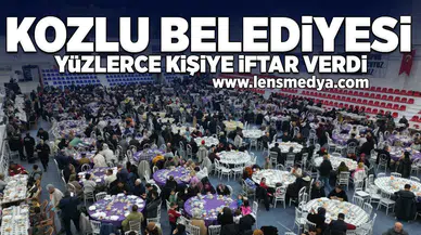 Kozlu Belediyesi yüzlerce kişiye iftar verdi!