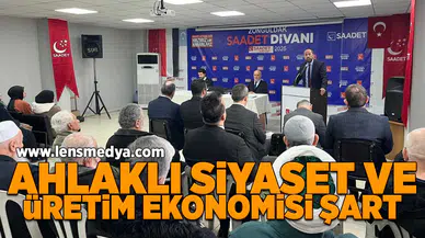 Ahlaklı siyaset ve üretim ekonomisi şart!