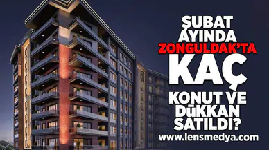 Şubat ayında Zonguldak'ta kaç konut ve dükkan satıldı?