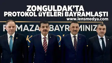 Zonguldak'ta protokol üyeleri bayramlaştı!