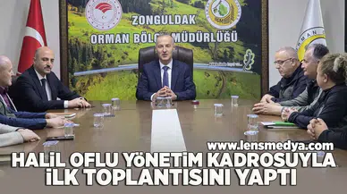 Halil Oflu yönetim kadrosuyla ilk toplantısını yaptı